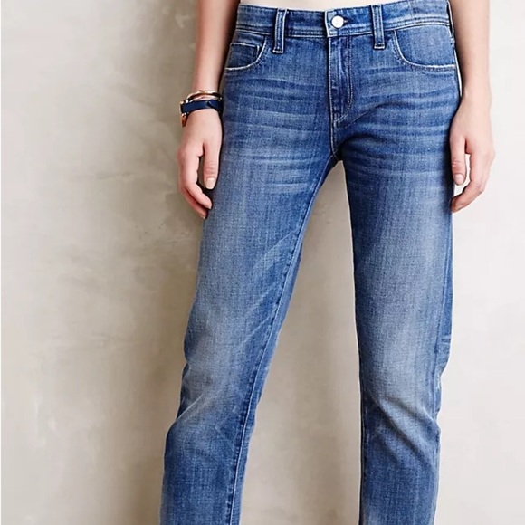 Pilcro Hyphen Jeans size 32 raw hem bottom - Picture 1 of 5